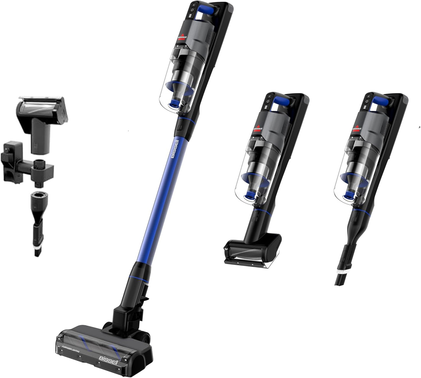 Bissell PowerClean FurGuard 280W Self-Standing Cordless Vacuum w/Self-Cleaning Brush Roll, Strong Suction, Removeable Battery, Wall Mount, Upholstery Tool & Bright Headlights